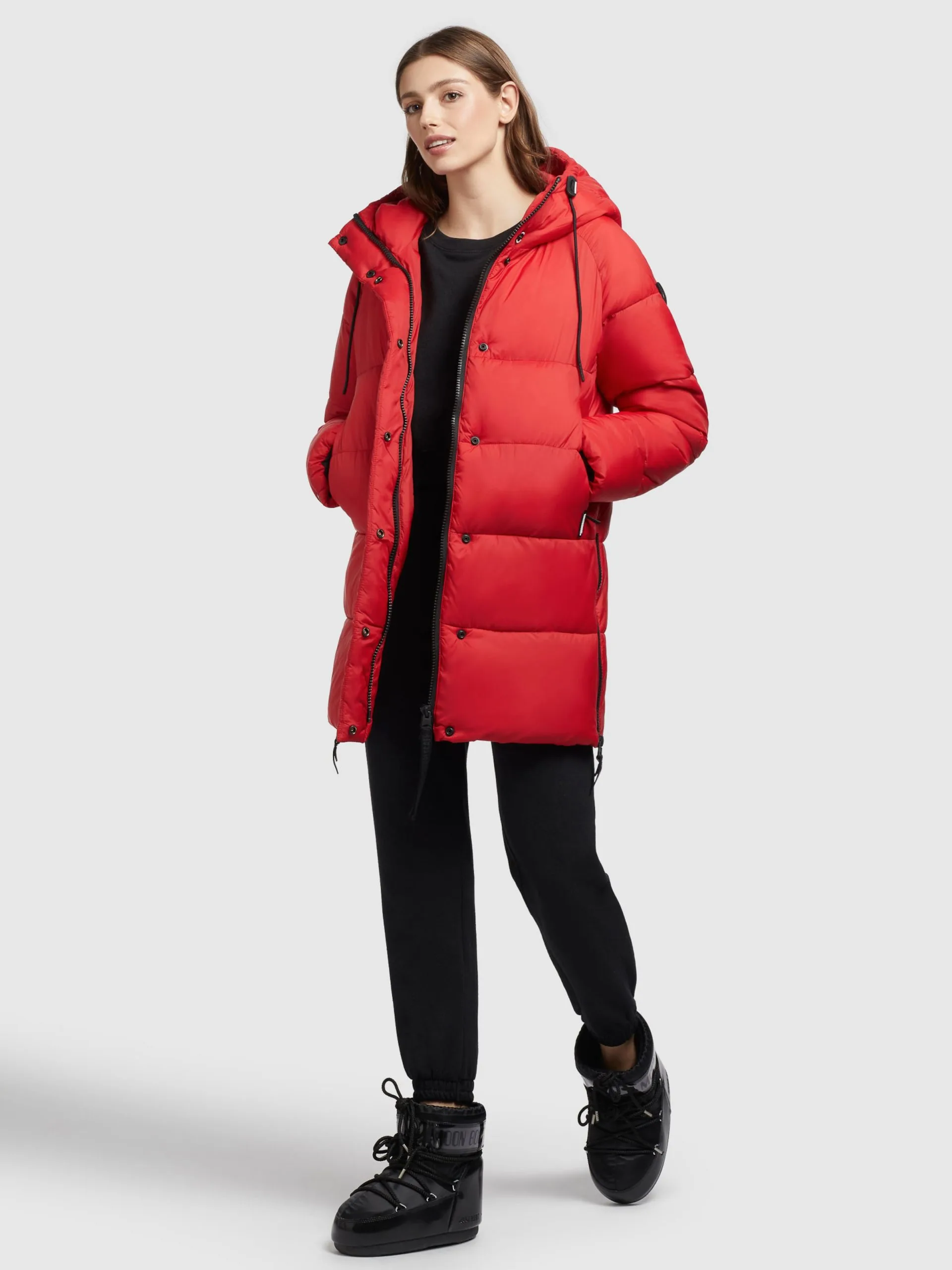 Khujo Winterjassen Winterjas Franee Dames Rood 6 Khujo Winterjassen Winterjas Franee Dames Rood - Afbeelding 6