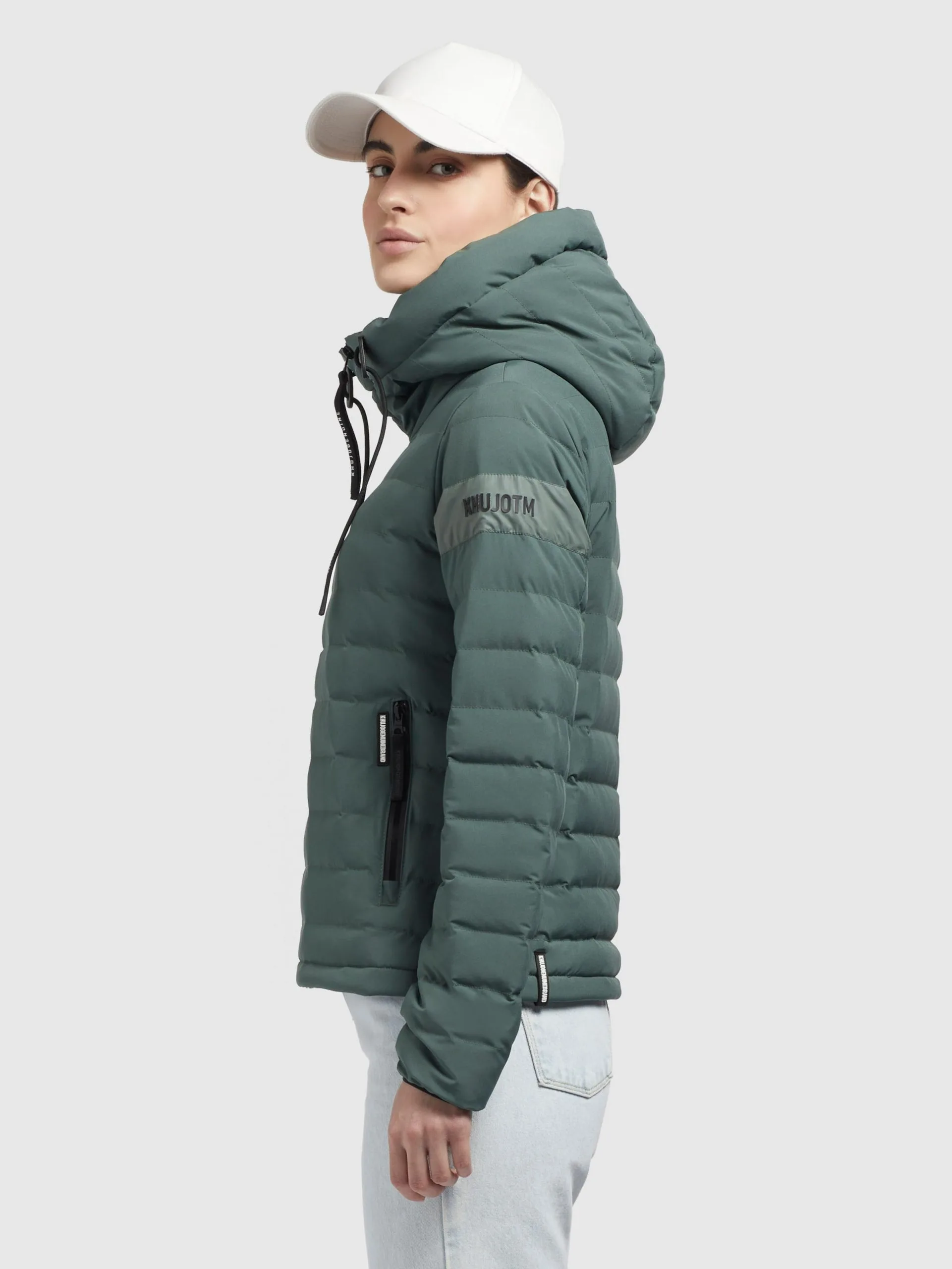 Khujo Tussenjassen Tussenjas Lovina4 Matt Dames Smaragd 5 Khujo Tussenjassen Tussenjas Lovina4 Matt Dames Smaragd - Afbeelding 5