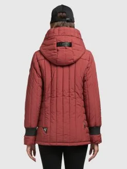 Khujo Winterjassen Winterjas Tweety Dames Roestrood -Aanbiedingen Khujo Winkel 48371c9a2e3ebd2dba92272acaeb83ba