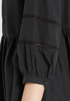 Khujo Blousejurken Blousejurk Crepes Dames Zwart -Aanbiedingen Khujo Winkel 48927da0bd41082b63b1cc426ccc2290