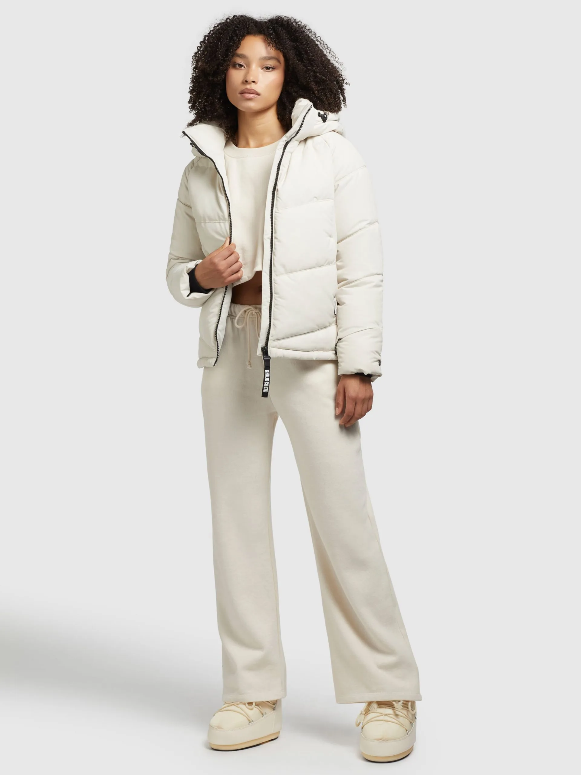 Khujo Winterjassen Winterjas Monty 2 Dames Offwhite 6 Khujo Winterjassen Winterjas Monty 2 Dames Offwhite - Afbeelding 6