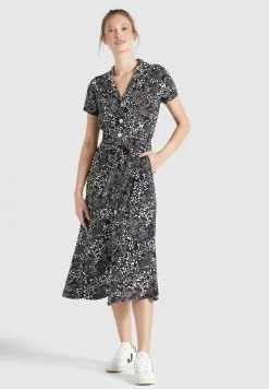 Khujo Blousejurken Blousejurk Goya Dames Zwart -Aanbiedingen Khujo Winkel 48bc2dacc380047bd12b5acb21a056af