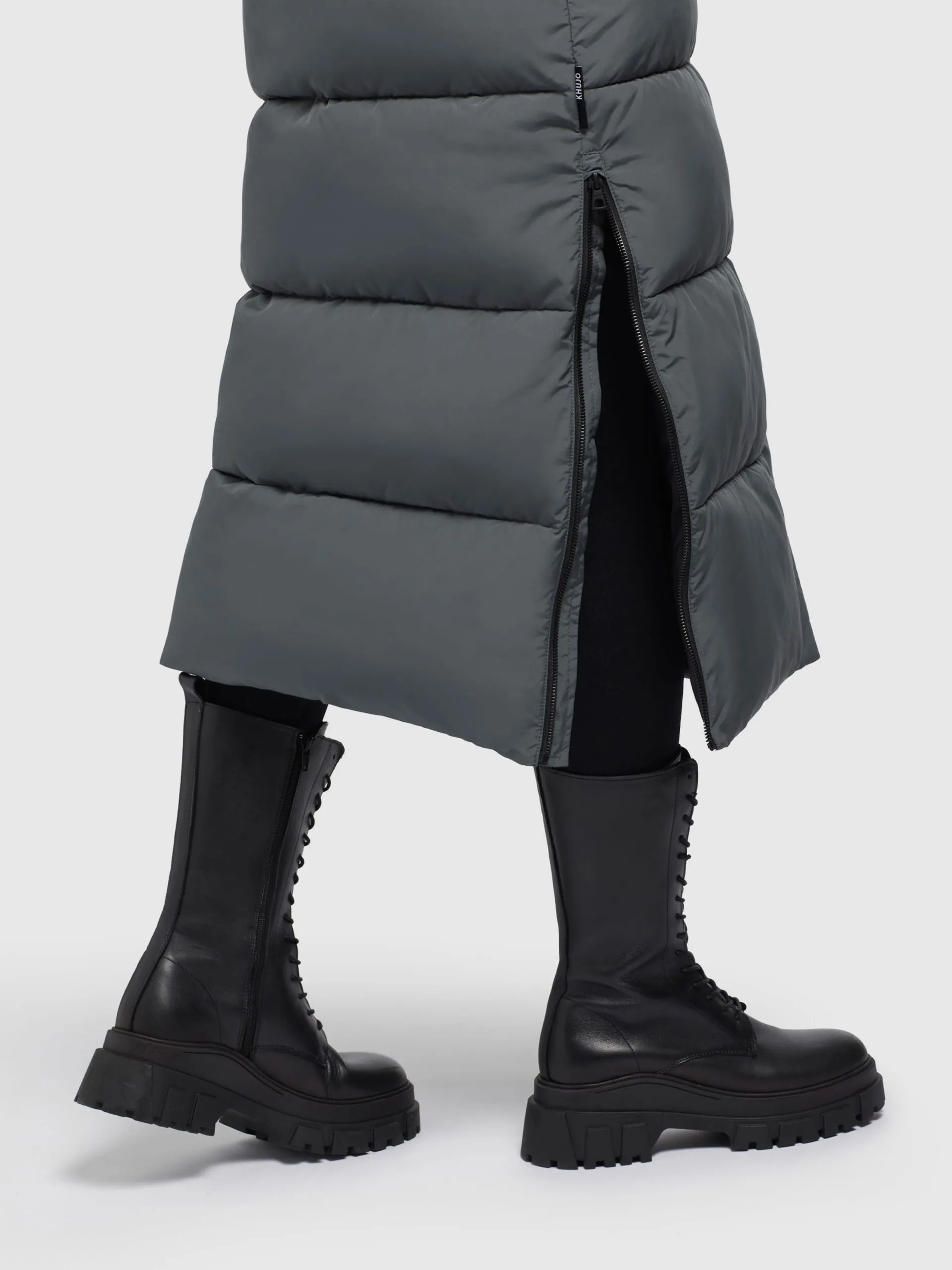 Khujo Wintermantels Wintermantel SHIMANTA2 Dames Antraciet 2 Khujo Wintermantels Wintermantel SHIMANTA2 Dames Antraciet - Afbeelding 2