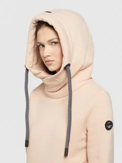 Khujo Hoodies Sweatshirt Rhabea Dames Abrikoos -Aanbiedingen Khujo Winkel 4c708968494c7fdc1cc24bfc2e87dc82