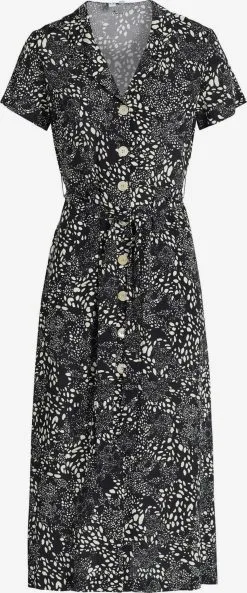 Khujo Blousejurken Blousejurk Goya Dames Zwart