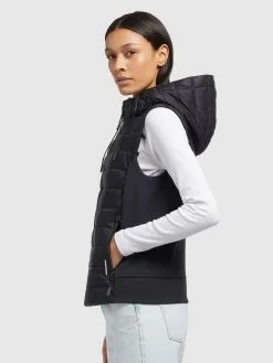 Khujo Bodywarmers Bodywarmer Fabia Matt Dames Zwart -Aanbiedingen Khujo Winkel 4d346212b3f4a5d877d9c6b9abf7713d