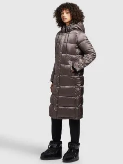 Khujo Wintermantels Wintermantel Julina Dames Taupe -Aanbiedingen Khujo Winkel 51b60a20849b2a2cf2e61edb332f7008