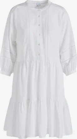 Khujo Blousejurken Blousejurk Crepes Dames Wit