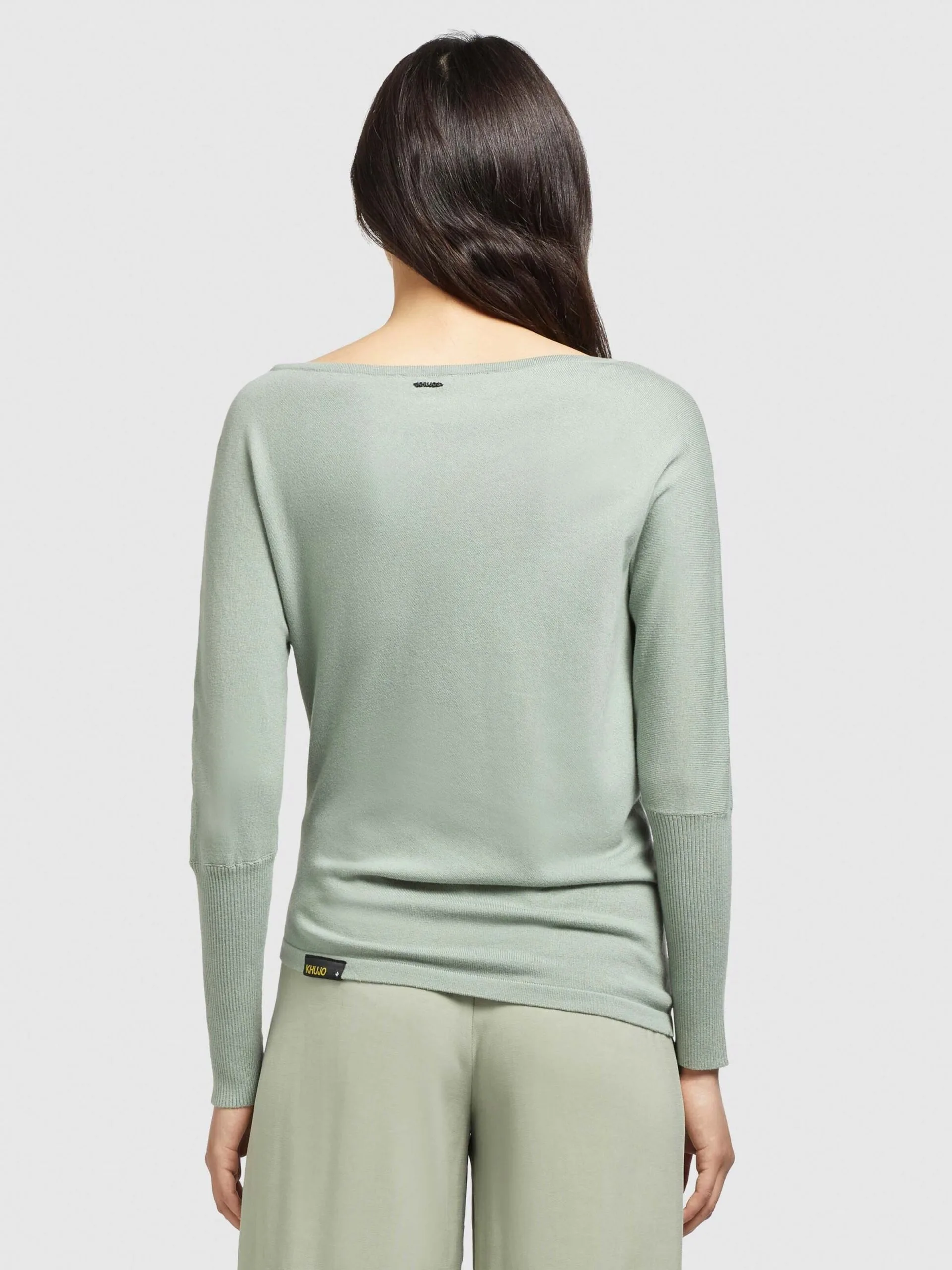 Khujo Fijngebreide Truien Trui Shea Dames Mintgroen 4 Khujo Fijngebreide Truien Trui Shea Dames Mintgroen - Afbeelding 4