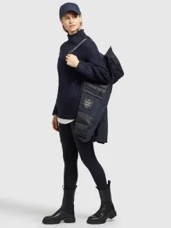 Khujo Winterjassen Winterjas Kanda 2 Dames Navy -Aanbiedingen Khujo Winkel 55a475e1e96ee4238b47e525c5d73734