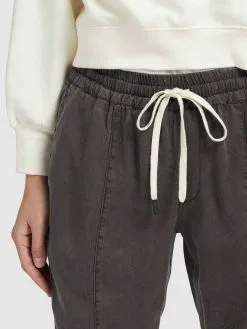 Khujo Pantalons Tapered Broek SANDI Dames Antraciet -Aanbiedingen Khujo Winkel 57d69454fd6ca4391853a8e70b0dd1b1