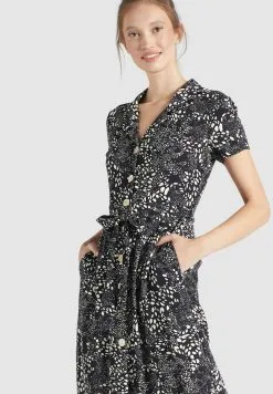 Khujo Blousejurken Blousejurk Goya Dames Zwart -Aanbiedingen Khujo Winkel 588863fa0c2667147189b00e4d023b63