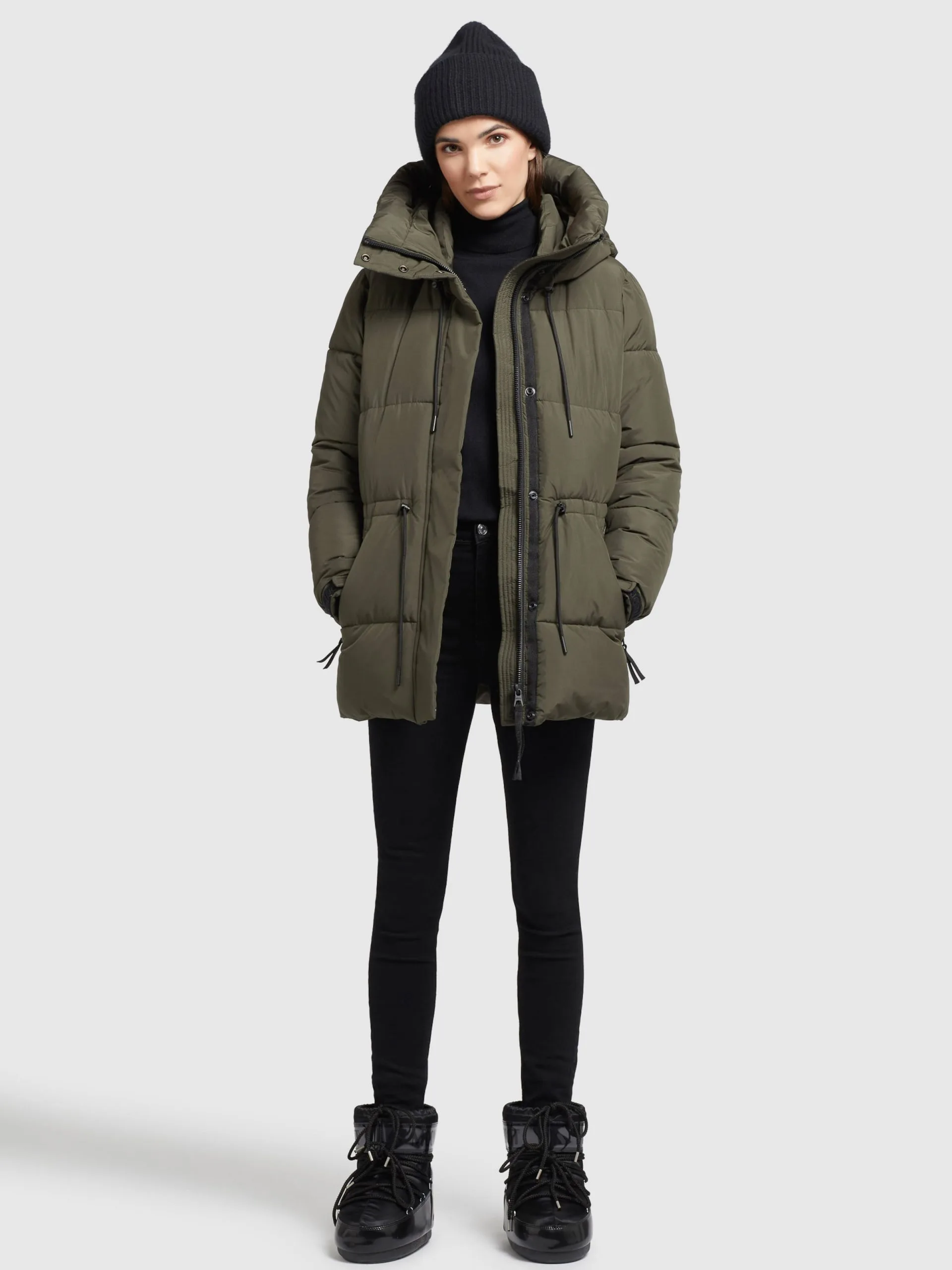 Khujo Winterjassen Winterjas Leviani Dames Donkergroen 6 Khujo Winterjassen Winterjas Leviani Dames Donkergroen - Afbeelding 6