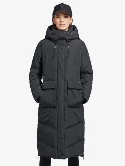 Khujo Wintermantels Wintermantel Elvita Dames Donkerblauw