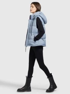 Khujo Bodywarmers Bodywarmer Eden Dames Lichtblauw -Aanbiedingen Khujo Winkel 5ab921c5a9167404599baf392faf9497