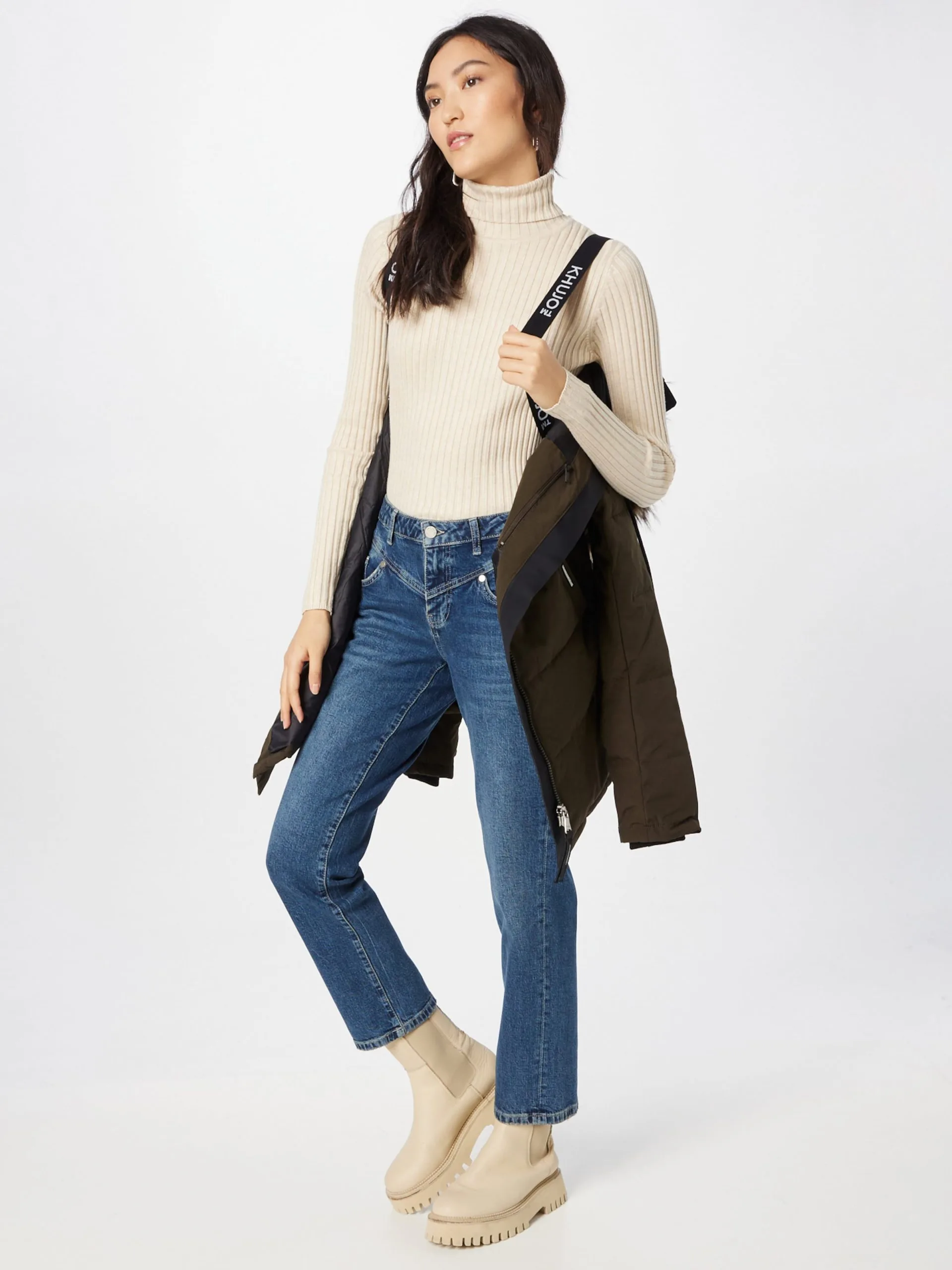 Khujo Wintermantels Wintermantel Cloren Dames Olijfgroen 5 Khujo Wintermantels Wintermantel Cloren Dames Olijfgroen - Afbeelding 5