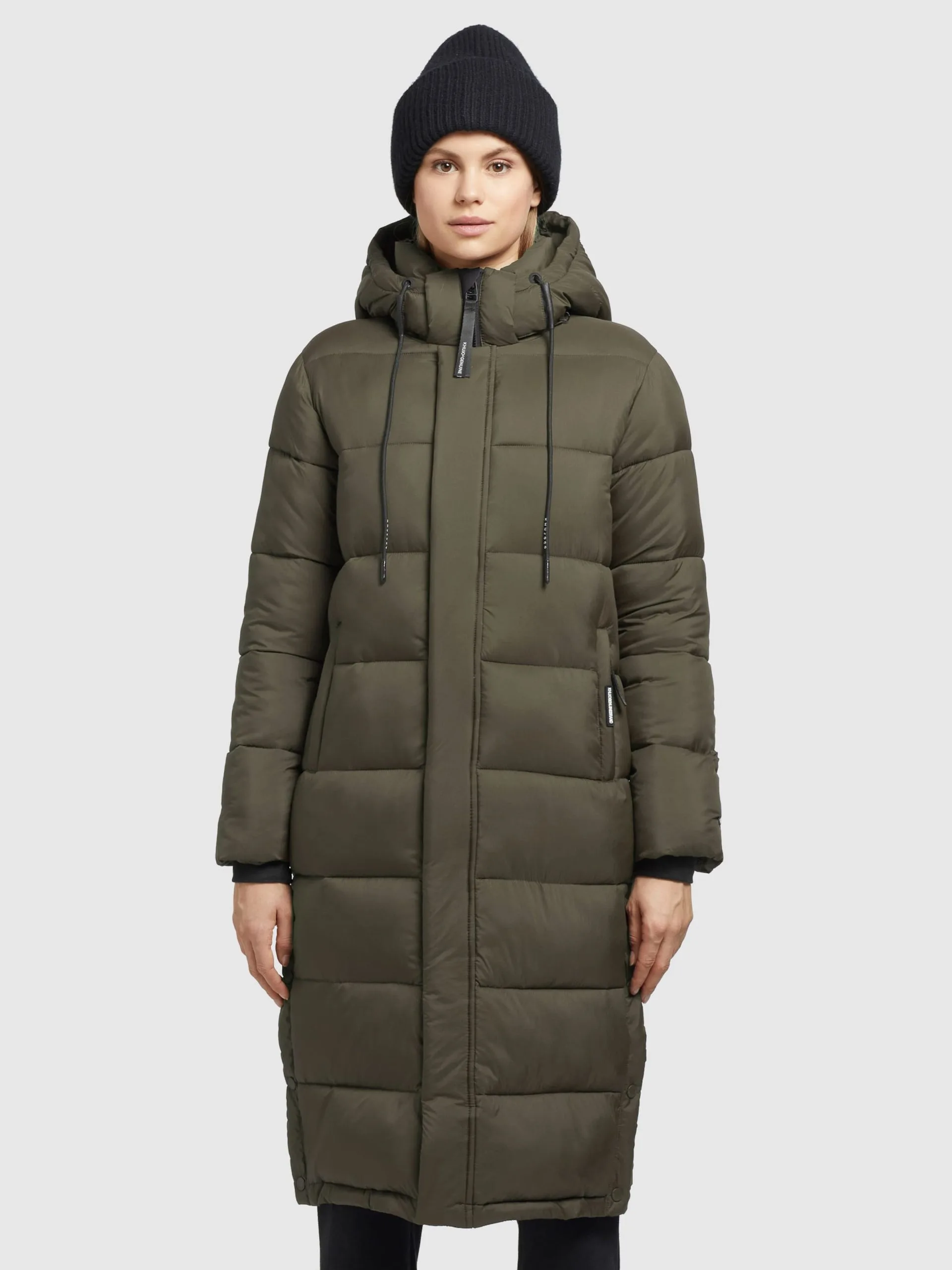 Khujo Wintermantels Wintermantel Julina Dames Kaki 2 Khujo Wintermantels Wintermantel Julina Dames Kaki - Afbeelding 2