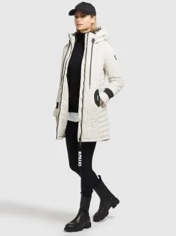 Khujo Tussenmantels Tussenmantel Jerry Dames Offwhite -Aanbiedingen Khujo Winkel 5c09d18b9c83608bd8adbb478faa7958