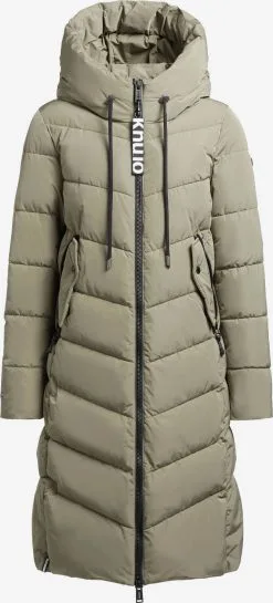 Khujo Wintermantels Wintermantel KLAYD Dames Kaki