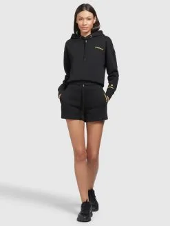 Khujo Shorts Regular Broek Dames Zwart -Aanbiedingen Khujo Winkel 5ffc896e9e0cb4f7d1ab306df648e302