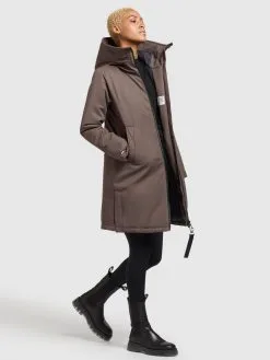 Khujo Tussenmantels Tussenmantel Lisad Dames Mokka -Aanbiedingen Khujo Winkel 6084a0a231b77d4b0e68a48739ff7e7d