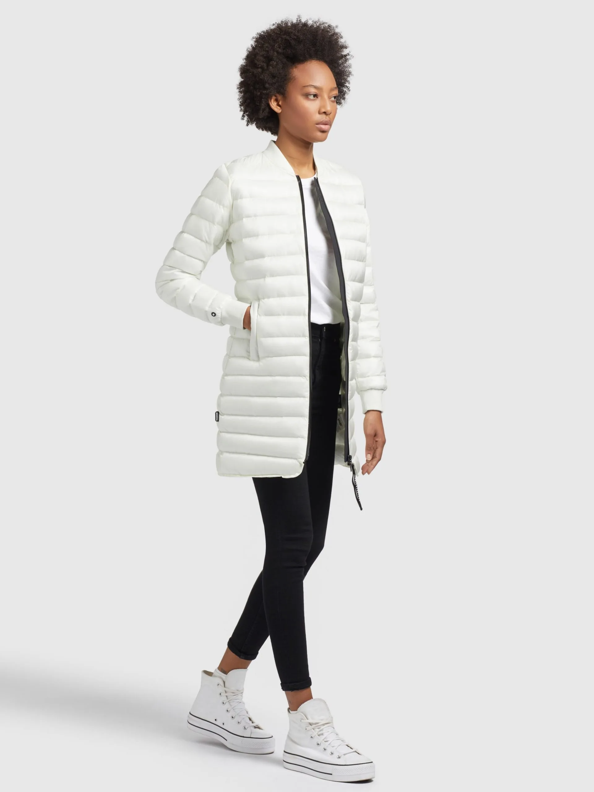 Khujo Winterjassen Winterjas Greta Dames Wit 6 Khujo Winterjassen Winterjas Greta Dames Wit - Afbeelding 6