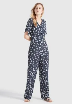 Khujo Lange Jumpsuits Jumpsuit Borgia Dames Marine -Aanbiedingen Khujo Winkel 61838bfa169a4deaeb648d1d12bc2171