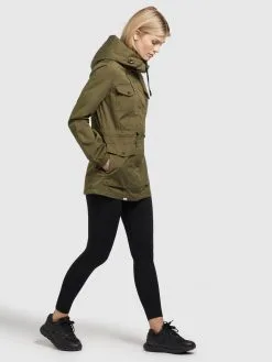 Khujo Parkas Tussenparka ELST Dames Olijfgroen -Aanbiedingen Khujo Winkel 62820fbd964ef857f01d865a6652b6d0