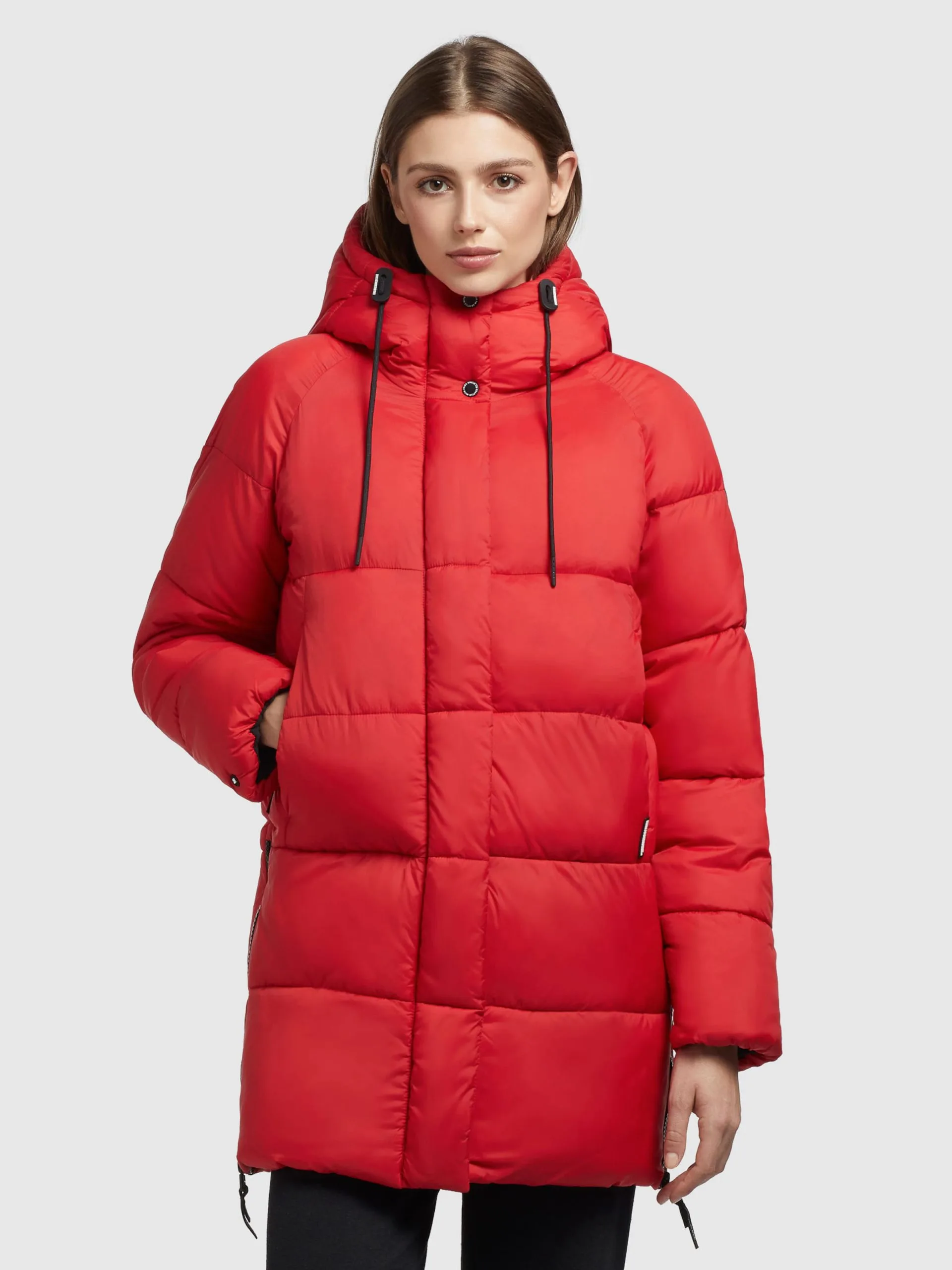 Khujo Winterjassen Winterjas Franee Dames Rood 2 Khujo Winterjassen Winterjas Franee Dames Rood - Afbeelding 2