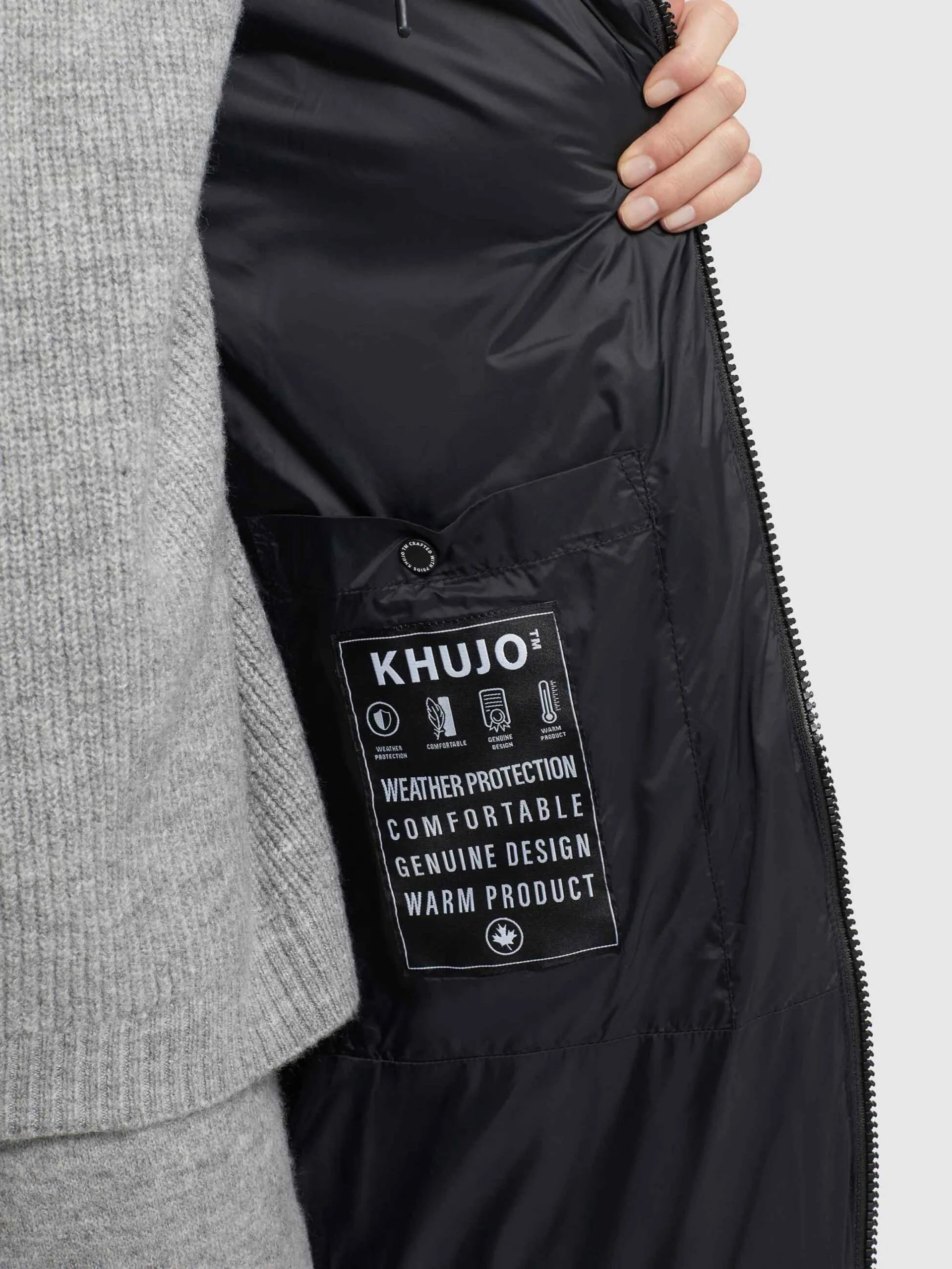 Khujo Wintermantels Wintermantel TUULA Dames Zwart 8 Khujo Wintermantels Wintermantel TUULA Dames Zwart - Afbeelding 8