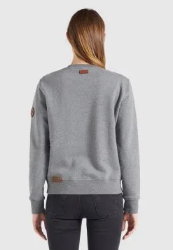 Khujo Sweatshirts Sweatshirt Lisel Dames Grijs -Aanbiedingen Khujo Winkel 64da31f72ed886a03841f827d905f281
