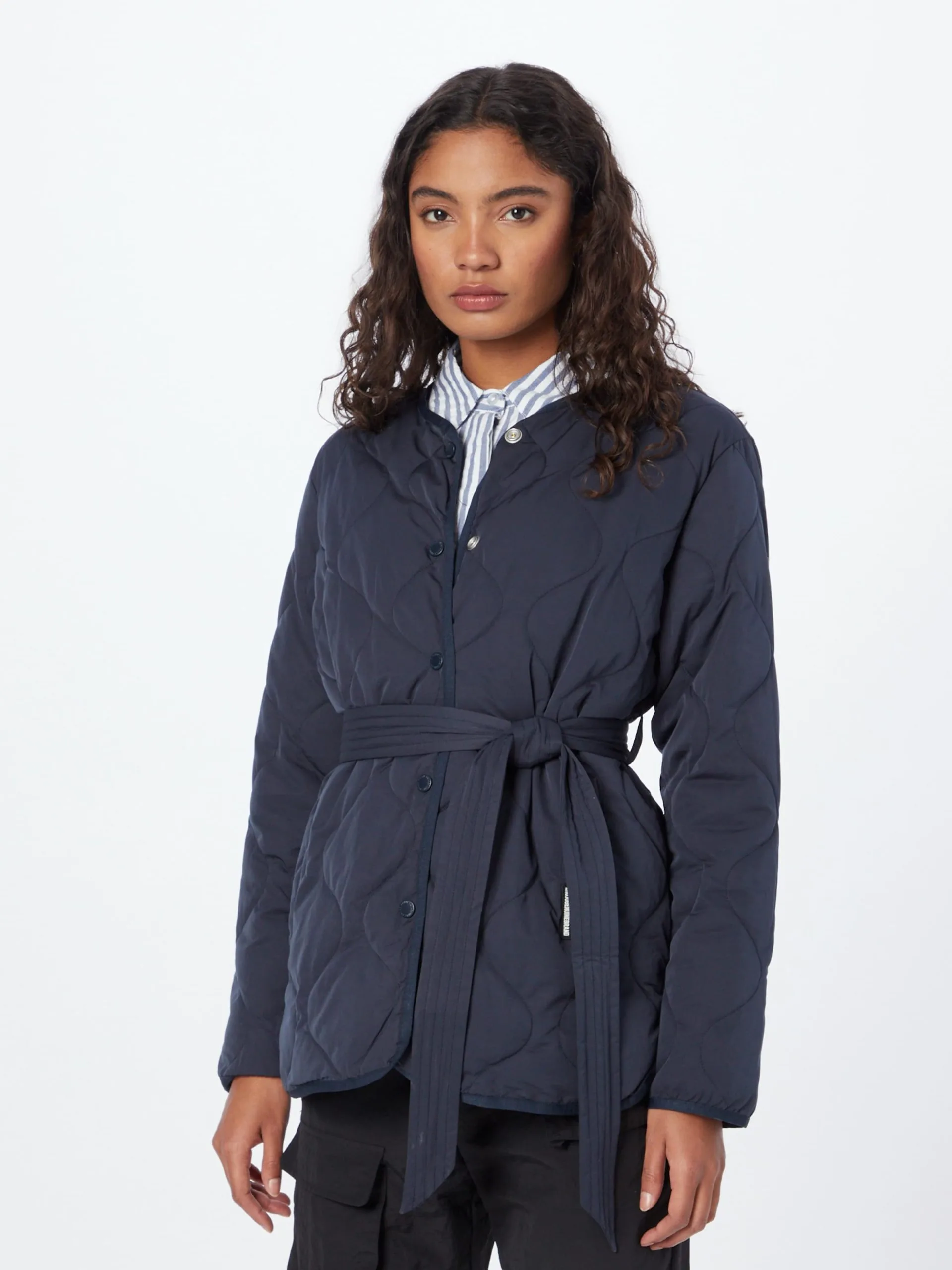 Khujo Tussenjassen Tussenjas Yuna Dames Donkerblauw 2 Khujo Tussenjassen Tussenjas Yuna Dames Donkerblauw - Afbeelding 2