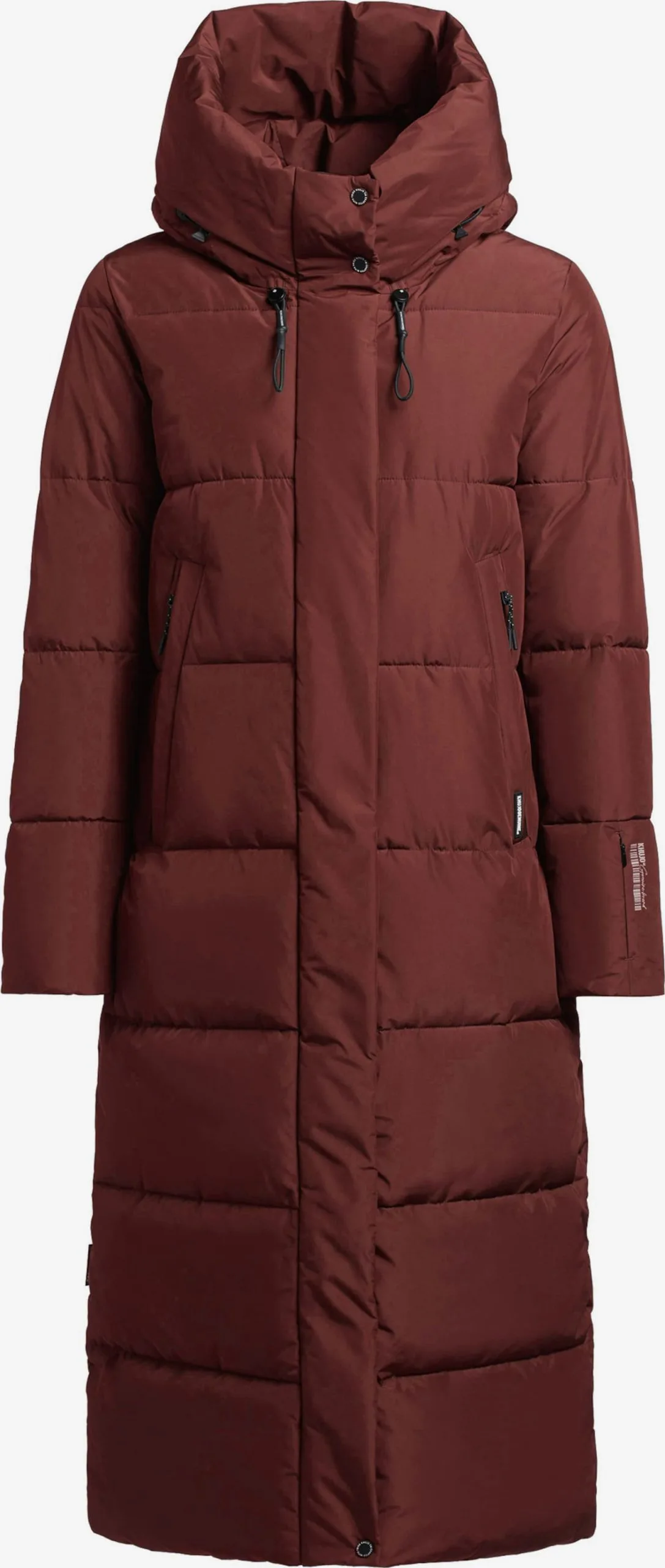 Khujo Wintermantels Wintermantel Soulani Dames Donkerrood 1 Khujo Wintermantels Wintermantel Soulani Dames Donkerrood