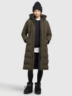 Khujo Wintermantels Wintermantel Rugg Dames Olijfgroen -Aanbiedingen Khujo Winkel 6fd9ef1b5c1b23ba6a1a514526228705