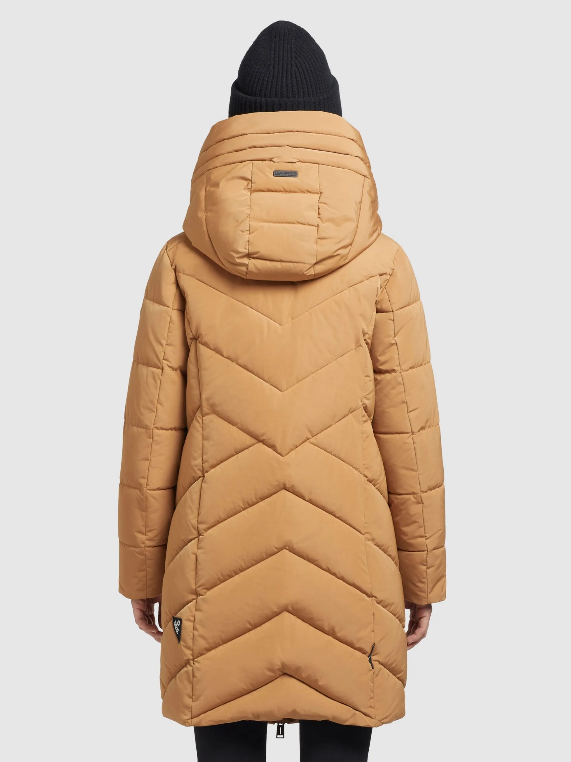 Khujo Wintermantels Wintermantel Formin Dames Safraan 1 Khujo Wintermantels Wintermantel Formin Dames Safraan