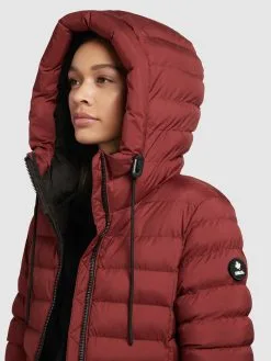 Khujo Wintermantels Wintermantel Mimi Dames Roestrood -Aanbiedingen Khujo Winkel 7527d489c8287c4451e07515d4cc4525