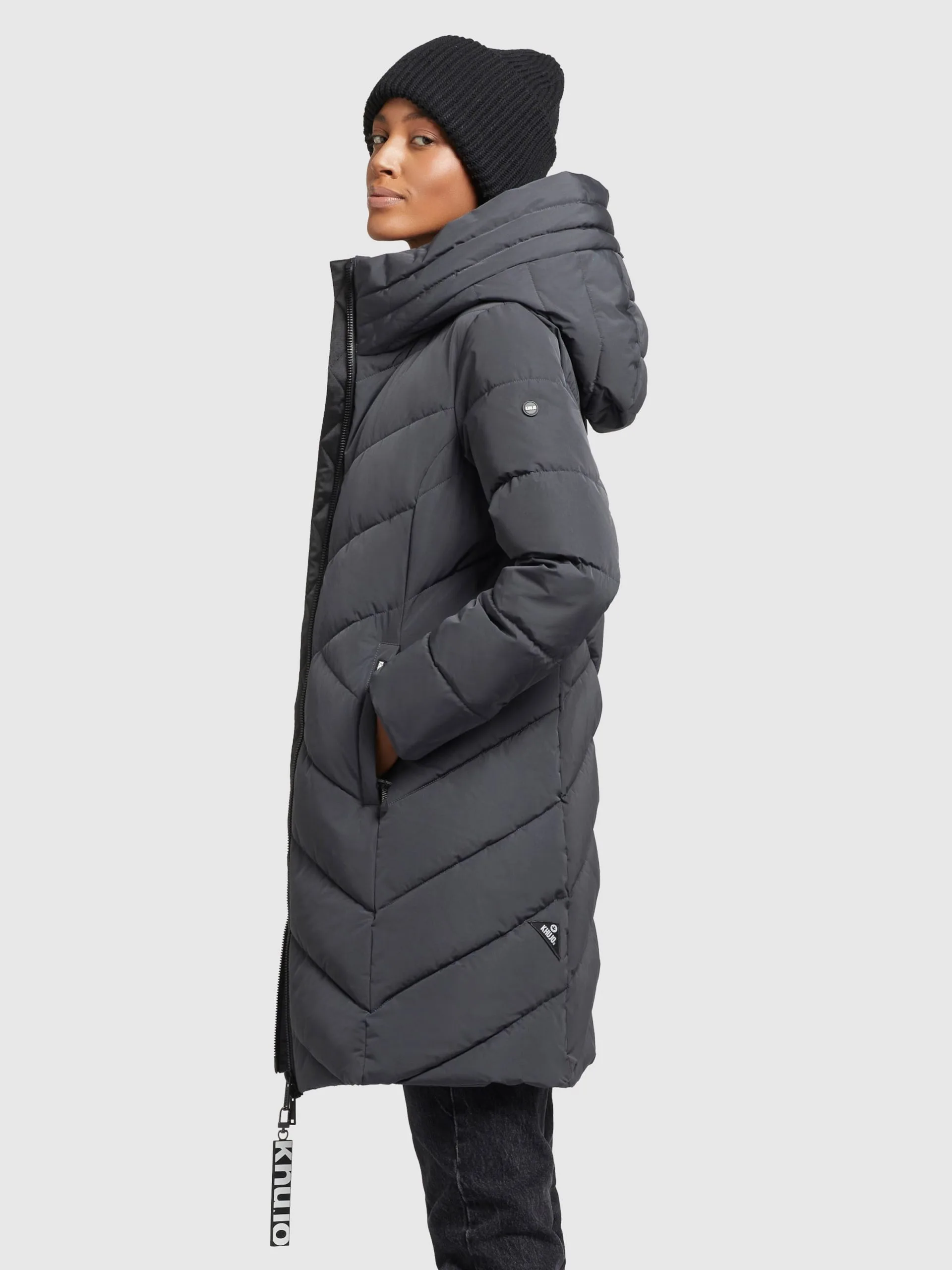 Khujo Wintermantels Wintermantel Formin Dames Grafiet 5 Khujo Wintermantels Wintermantel Formin Dames Grafiet - Afbeelding 5