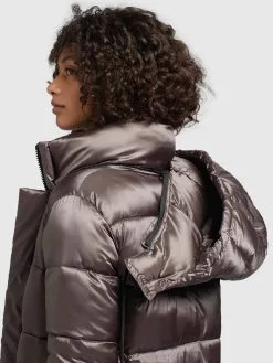 Khujo Wintermantels Wintermantel Julina Dames Taupe -Aanbiedingen Khujo Winkel 75a16c369d76192815fea59c09ed5fb9