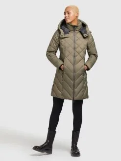 Khujo Tussenmantels Tussenmantel Aneth Dames Kaki -Aanbiedingen Khujo Winkel 75b0a54b11403afa1642afb75bf7e51e