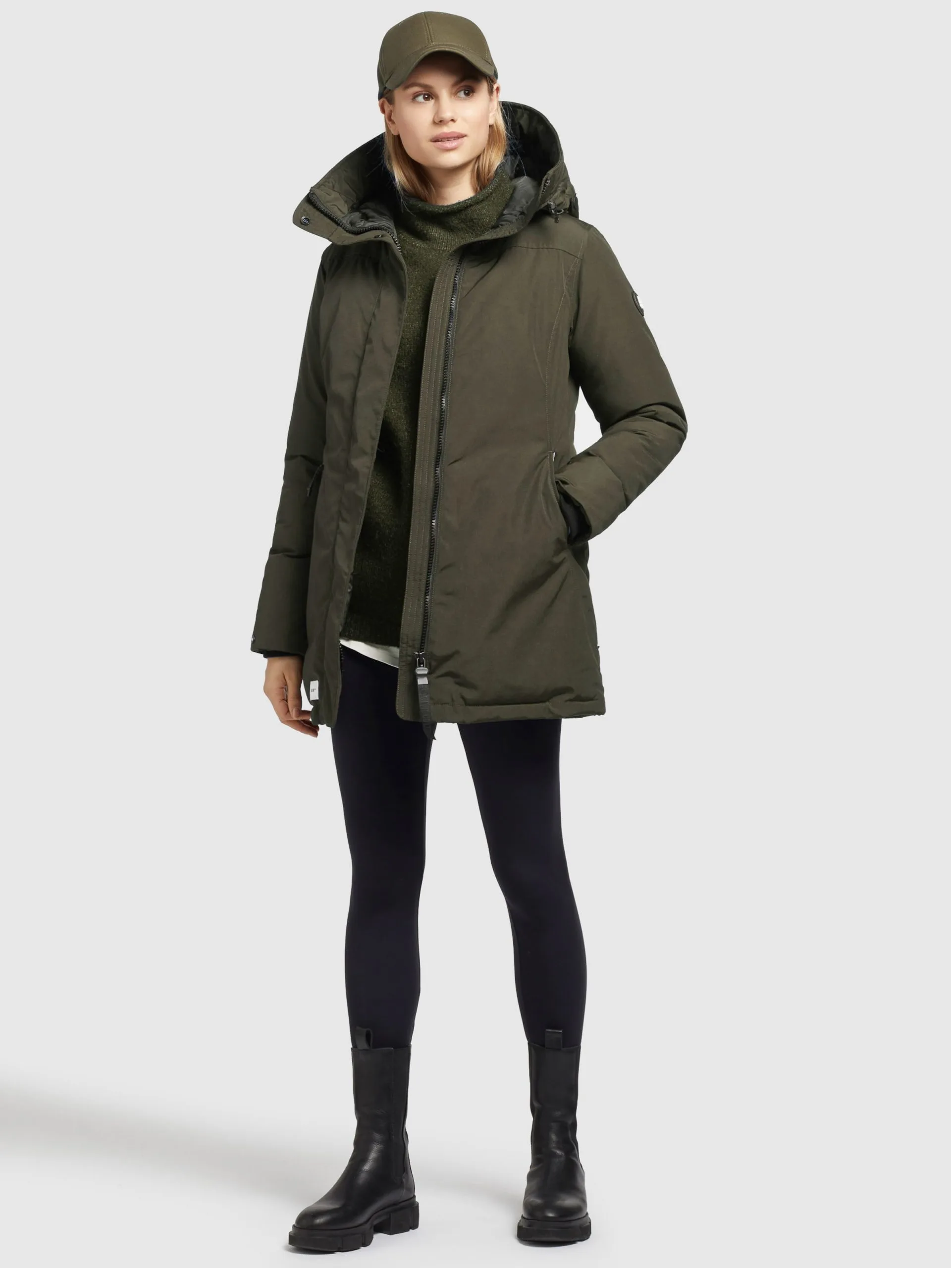 Khujo Winterjassen Winterjas Kanda 2 Dames Olijfgroen 3 Khujo Winterjassen Winterjas Kanda 2 Dames Olijfgroen - Afbeelding 3