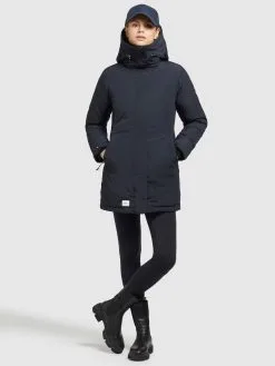 Khujo Winterjassen Winterjas Kanda 2 Dames Navy -Aanbiedingen Khujo Winkel 7768a02869002330bd9e076f60e5b3ec