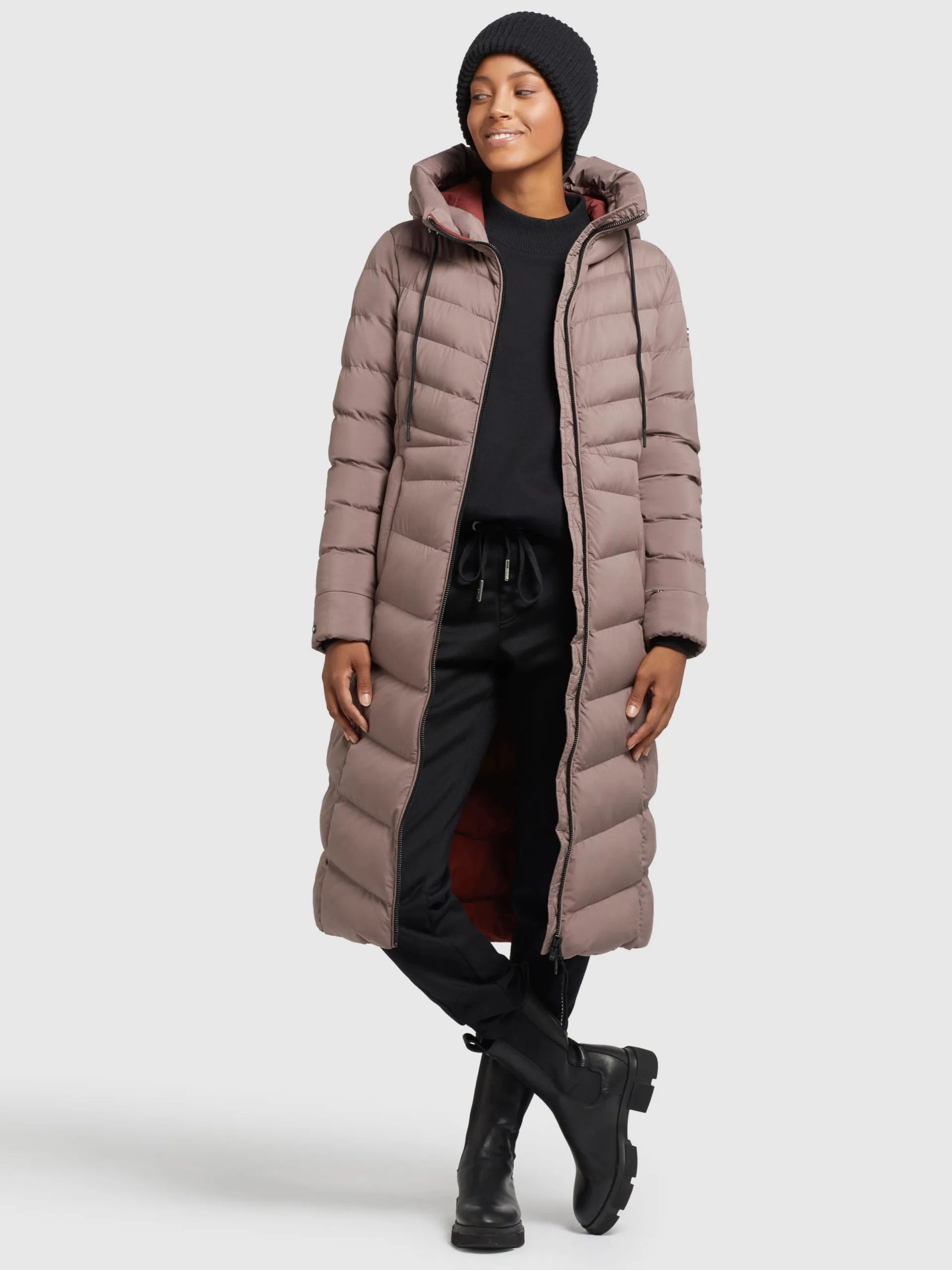 Khujo Wintermantels Wintermantel Ingram2 Dames Taupe 6 Khujo Wintermantels Wintermantel Ingram2 Dames Taupe - Afbeelding 6