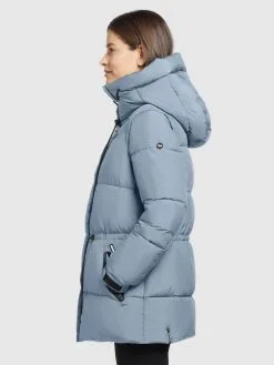 Khujo Winterjassen Winterjas Leviani2 Dames Duifblauw -Aanbiedingen Khujo Winkel 786a0281db16b03d26f172df44ac2ac3