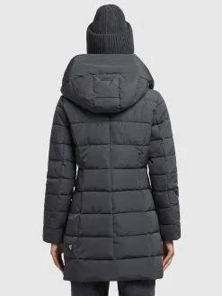 Khujo Korte Mantels Wintermantel Floyt Dames Donkergrijs -Aanbiedingen Khujo Winkel 78e62d706734a4873964f02700310daa