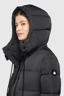 Khujo Wintermantels Wintermantel HAZELLE Dames Zwart -Aanbiedingen Khujo Winkel 790730c624bf7713a9594d1d9a6a791d