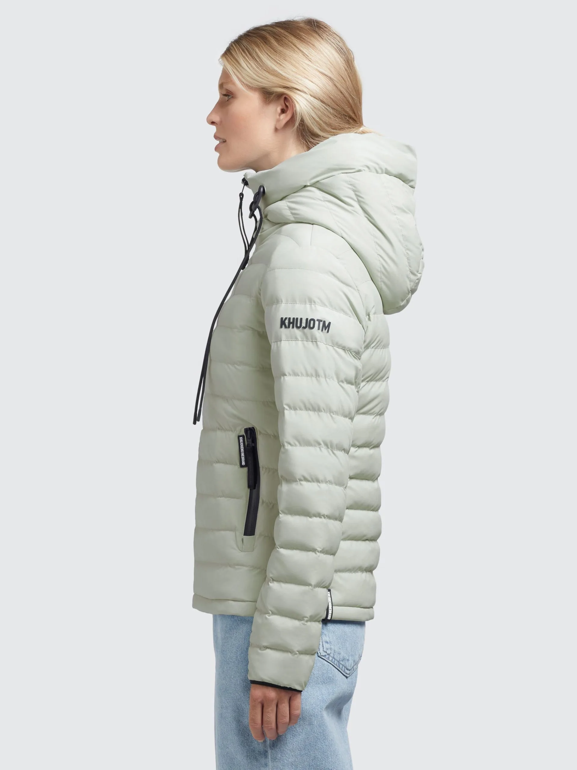 Khujo Tussenjassen Tussenjas LOVINA4 Dames Groen 5 Khujo Tussenjassen Tussenjas LOVINA4 Dames Groen - Afbeelding 5