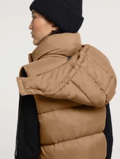 Khujo Bodywarmers Bodywarmer Eden Dames Lichtbruin -Aanbiedingen Khujo Winkel 800065465832a66f8141de81cfd3453a