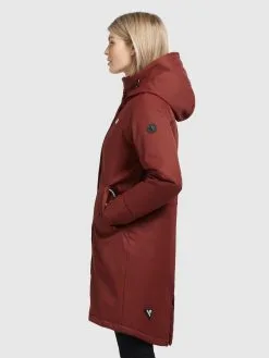 Khujo Parkas Tussenparka Dames Roestrood -Aanbiedingen Khujo Winkel 8018418f70722048f45ad2679968c070