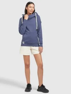 Khujo Hoodies Sweatshirt Rhabea Dames Blauw -Aanbiedingen Khujo Winkel 816b1605bd39c44a4908806c098bfdb5