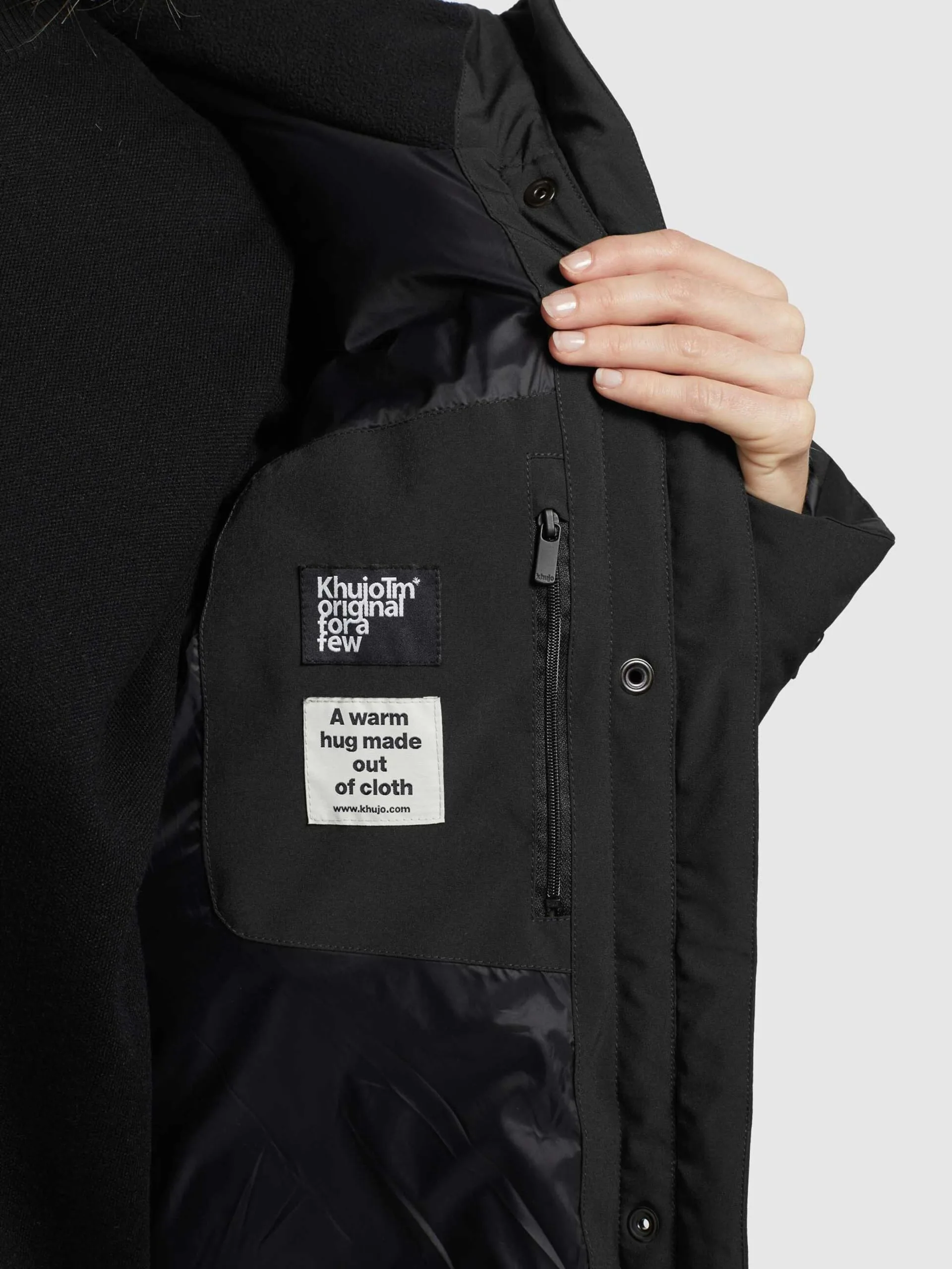 Khujo Wintermantels Wintermantel Dakota Dames Zwart 8 Khujo Wintermantels Wintermantel Dakota Dames Zwart - Afbeelding 8